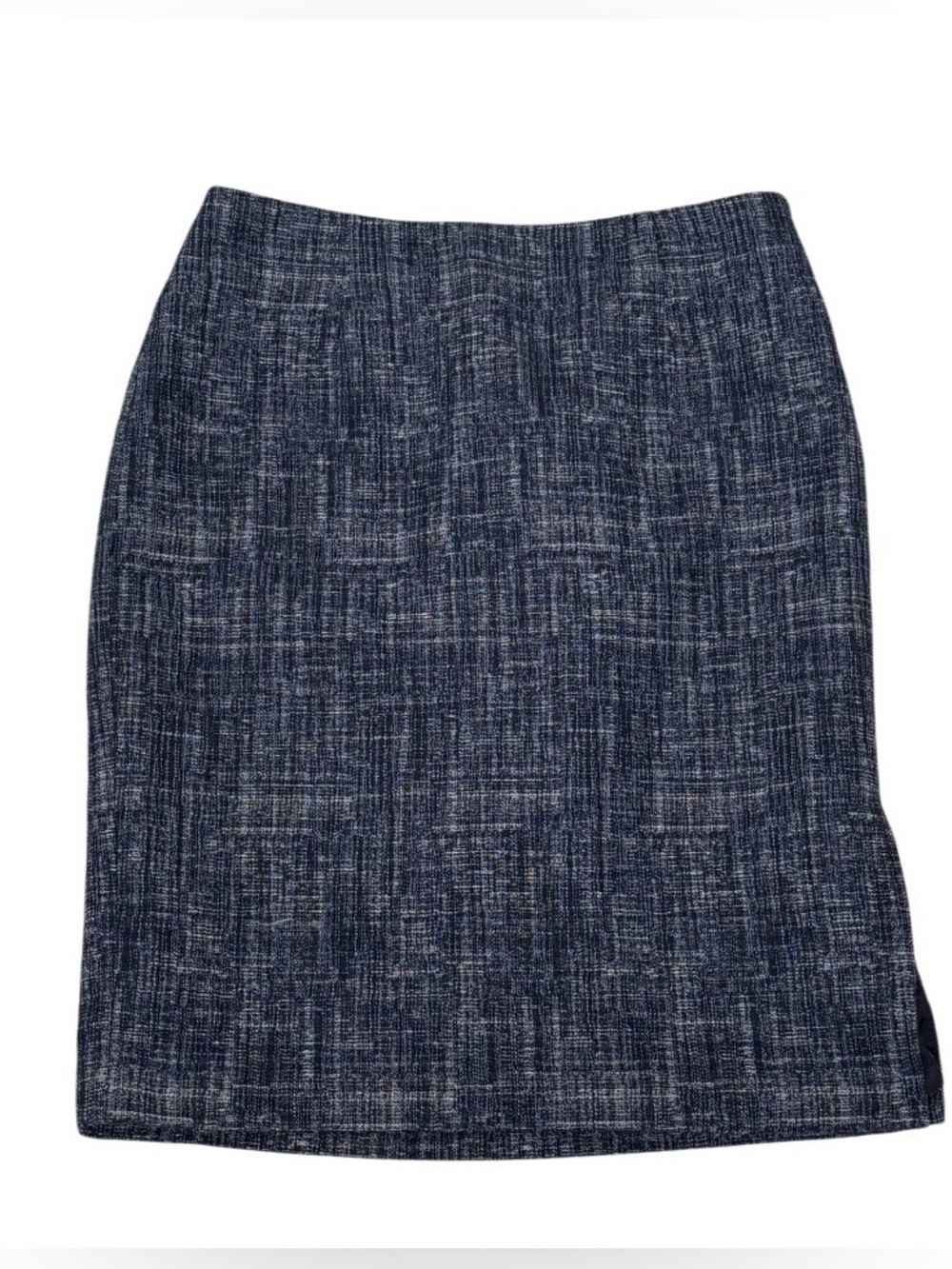 Banana Republic Blue Textured‎ Pencil Skirt 4P Lined Career Office Side Zipper